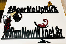 Load image into Gallery viewer, Leaderboard Custom Sign with Vinyl