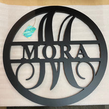 Load image into Gallery viewer, Last Name Door or Wall Hanging Sign - Round